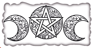 Triple goddess pentagram